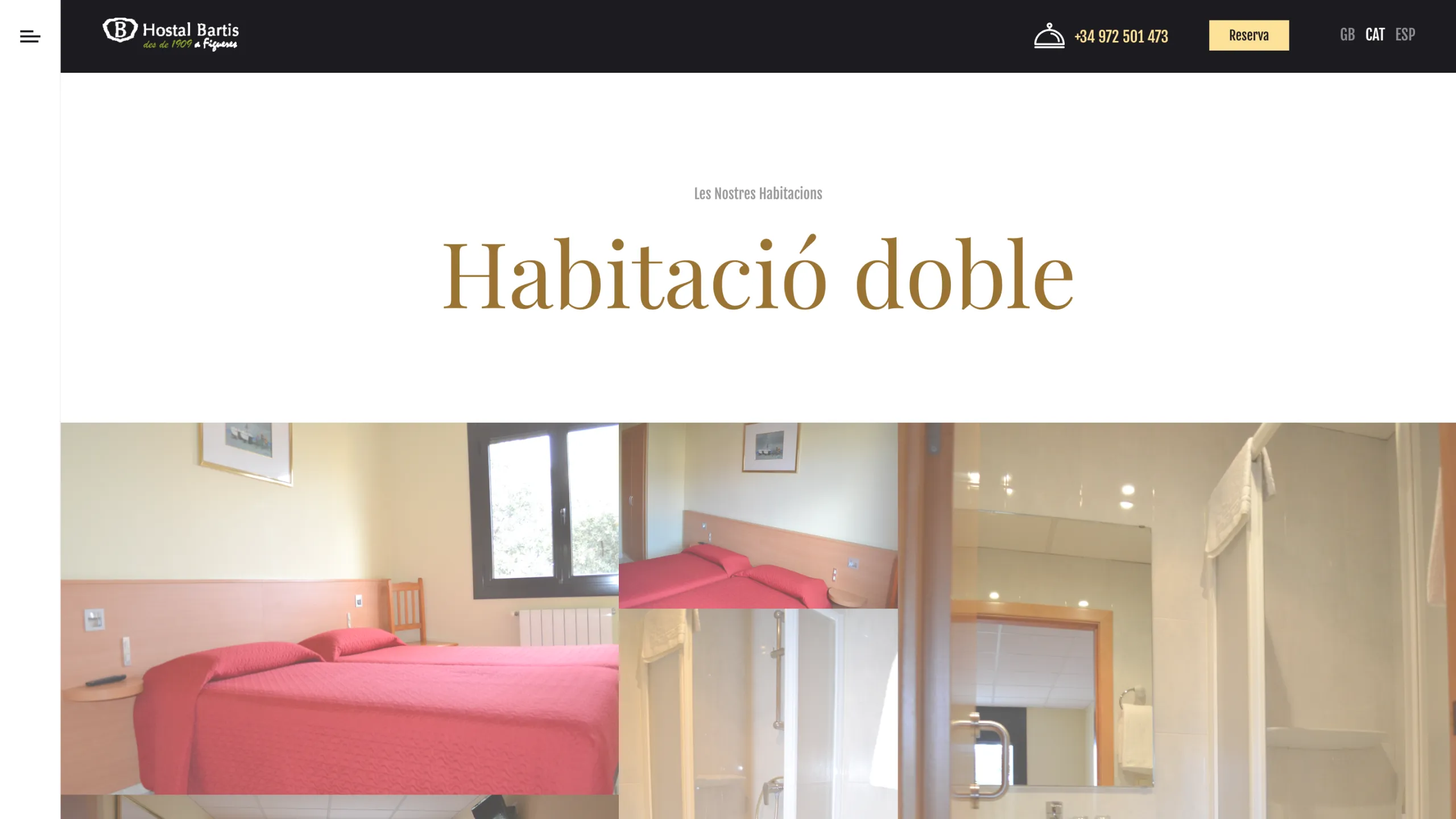 Fitxa de l'habitació doble amb galeria de fotos