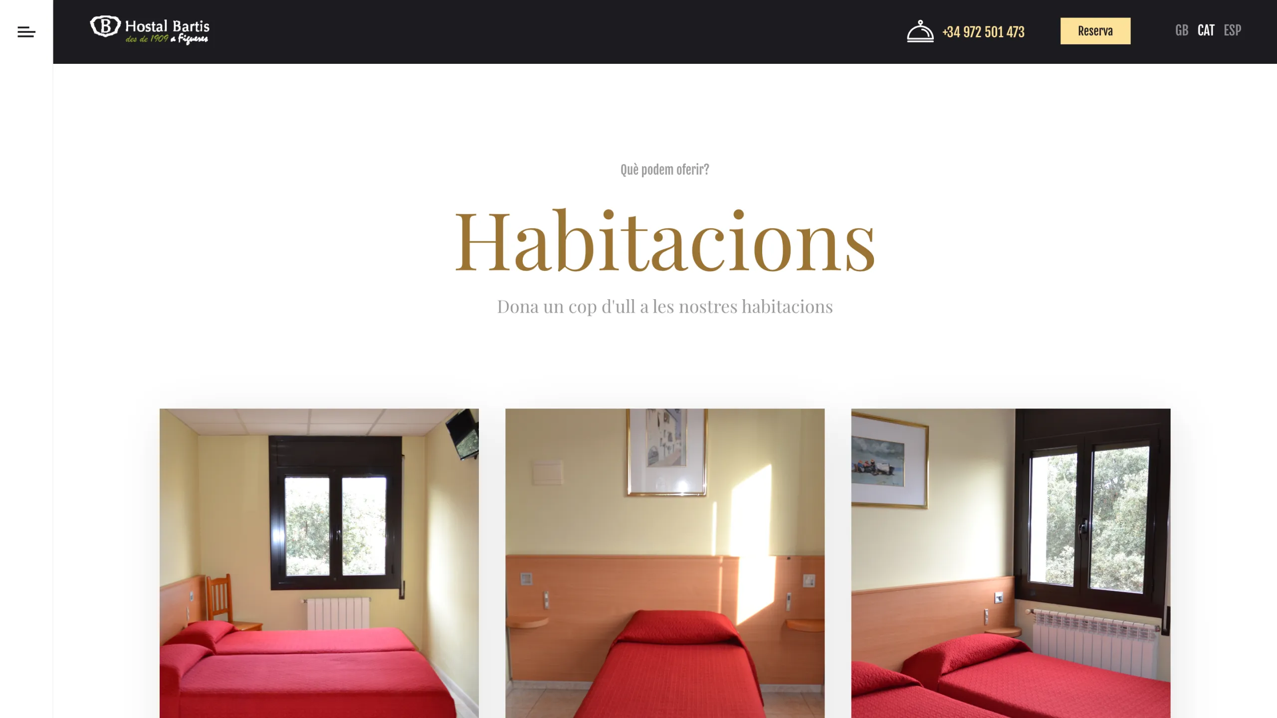 Pàgina d'habitacions